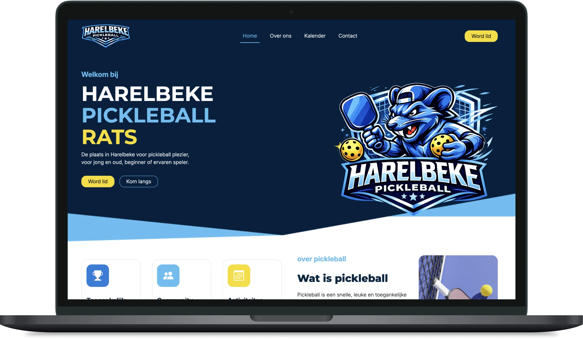 Website Pickleball Rats Harelbeke